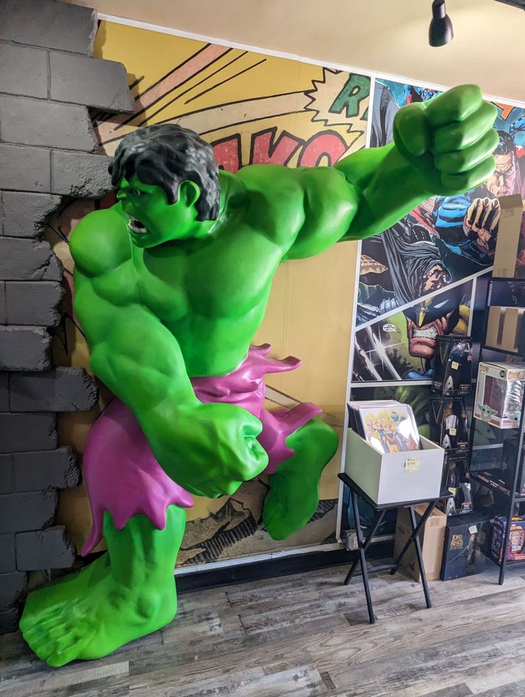 Foam fabricated Hulk photo-op