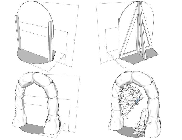 3D model, design, visualization, and layout