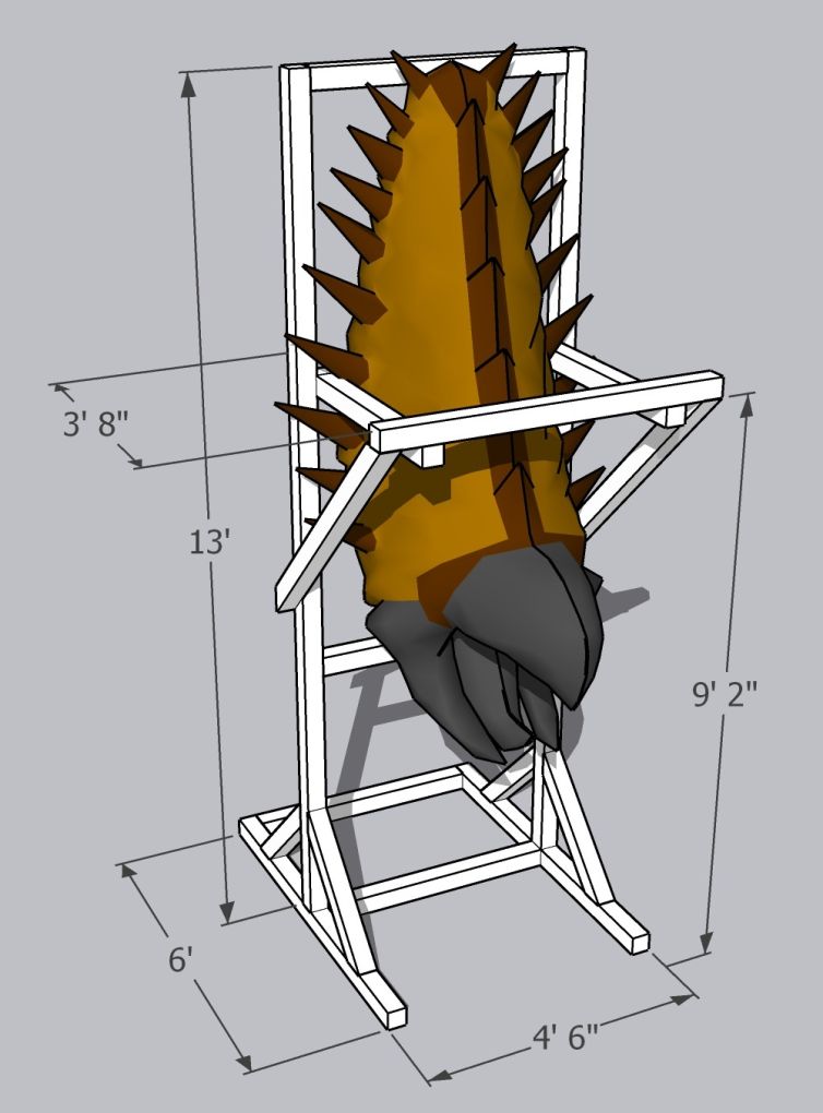 Jaws style trophy catch 3D design