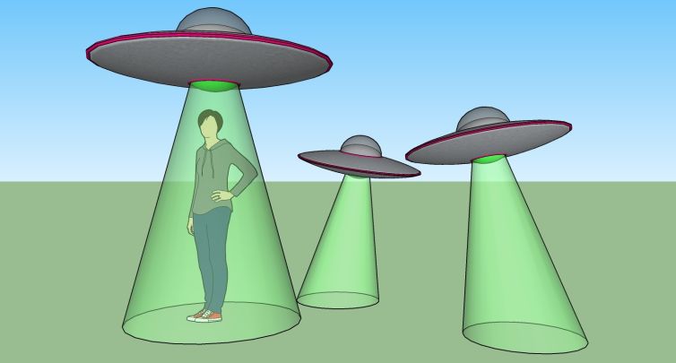 UFO photo-op 3D design and visualization