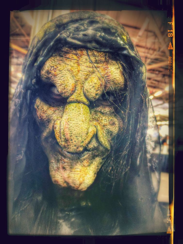 Swamp witch makeup at IMATS