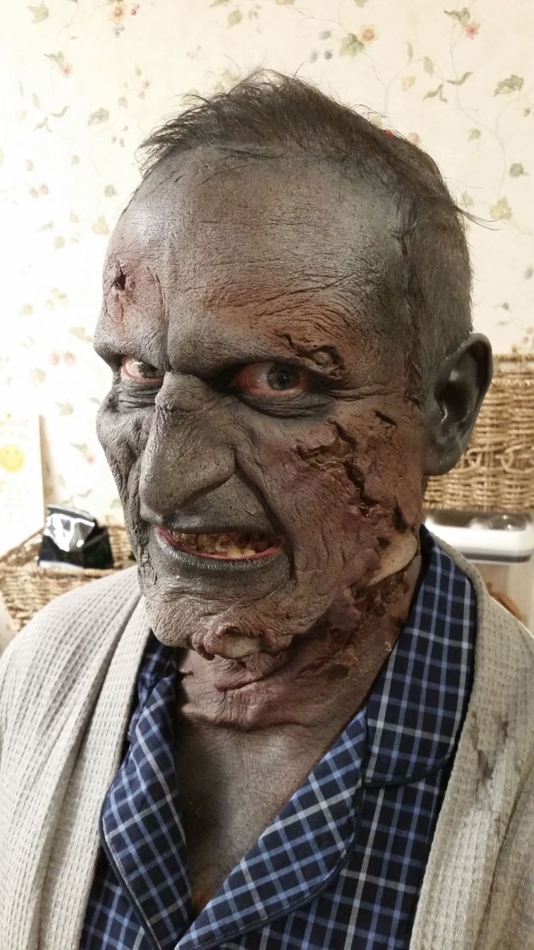 Lead zombie prosthetic makeup