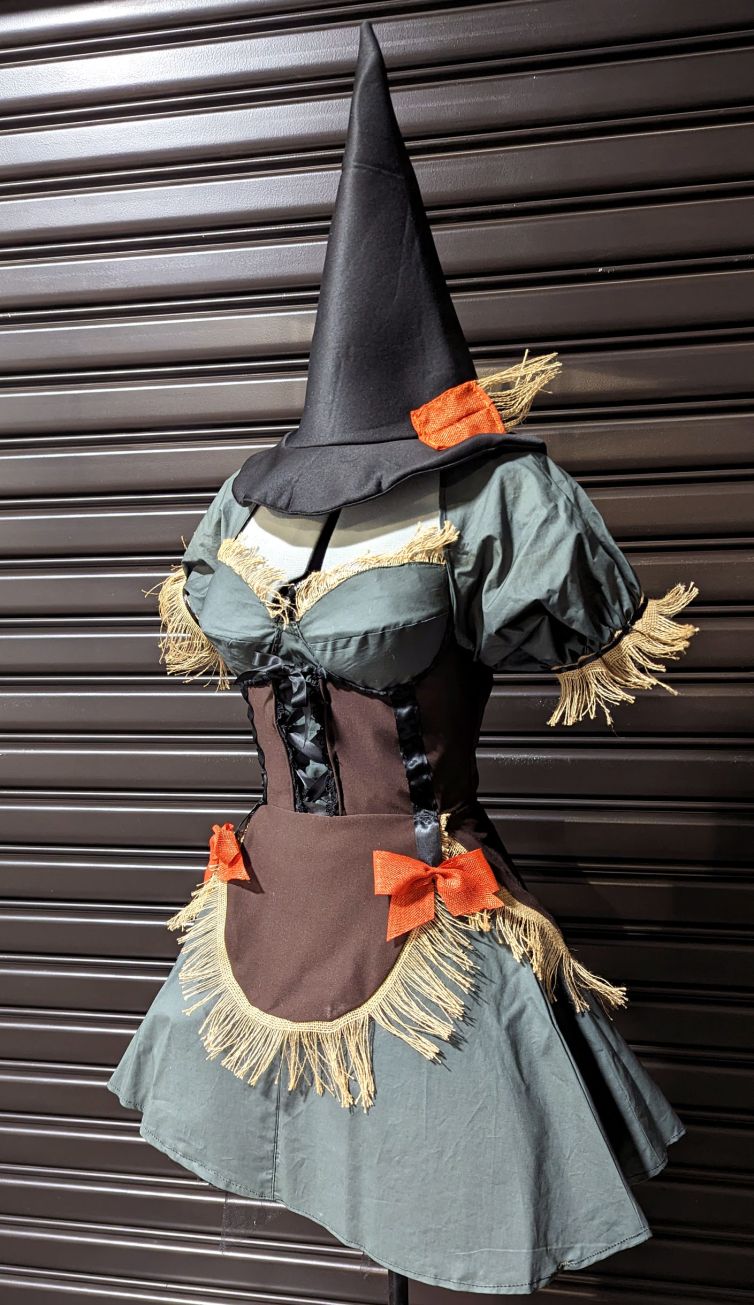 Replica scarecrow costume created for Catherine Corcoran convention appearances