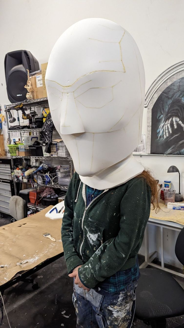 The Stranger Club NYC Dance Performer Oversized Papier-Mâché Heads Foam Fabrication