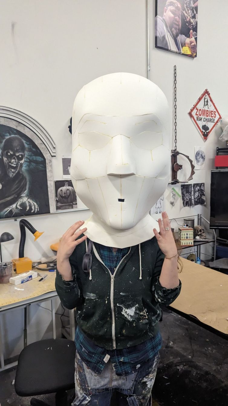 The Stranger Club NYC Dance Performer Oversized Papier-Mâché Heads Foam Fabrication