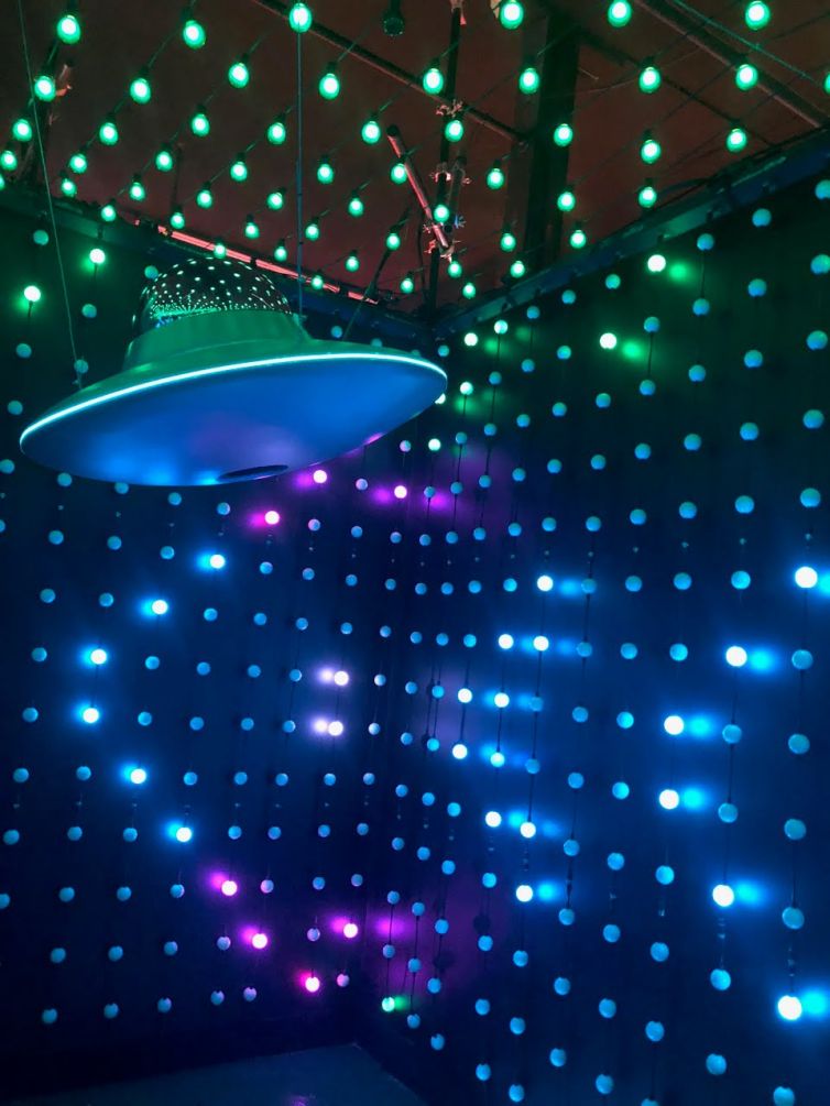 UFO's with LED backdrop