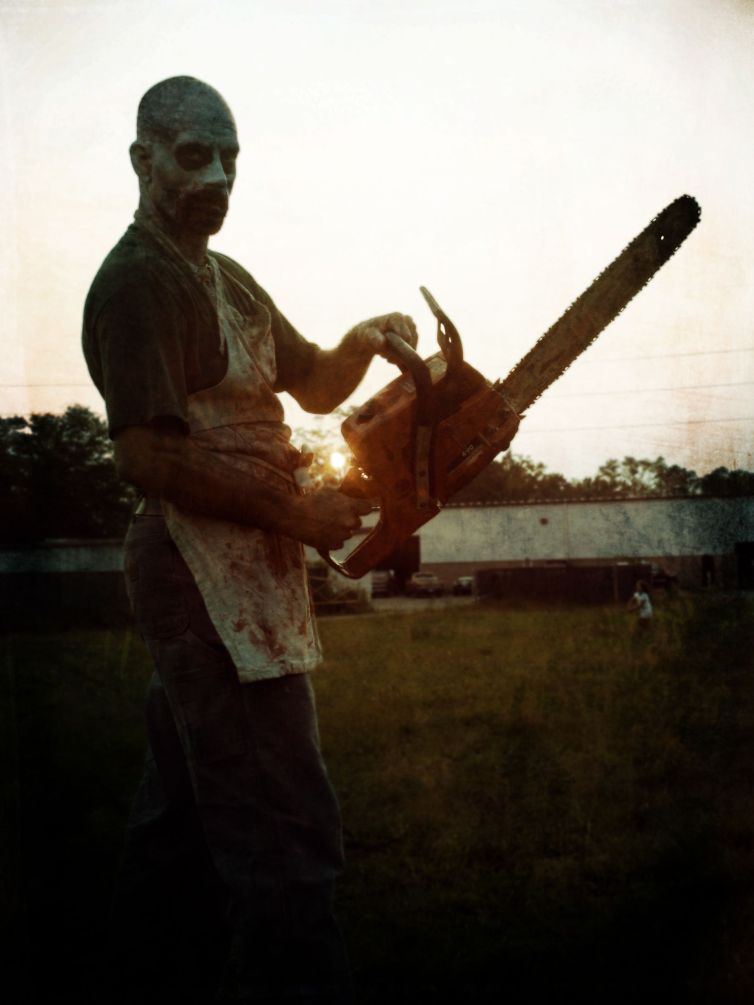 Chainsaw villain at Fear Factory CT