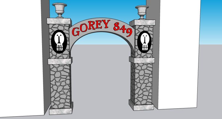 Gorey 849 arch 3D design and visualization