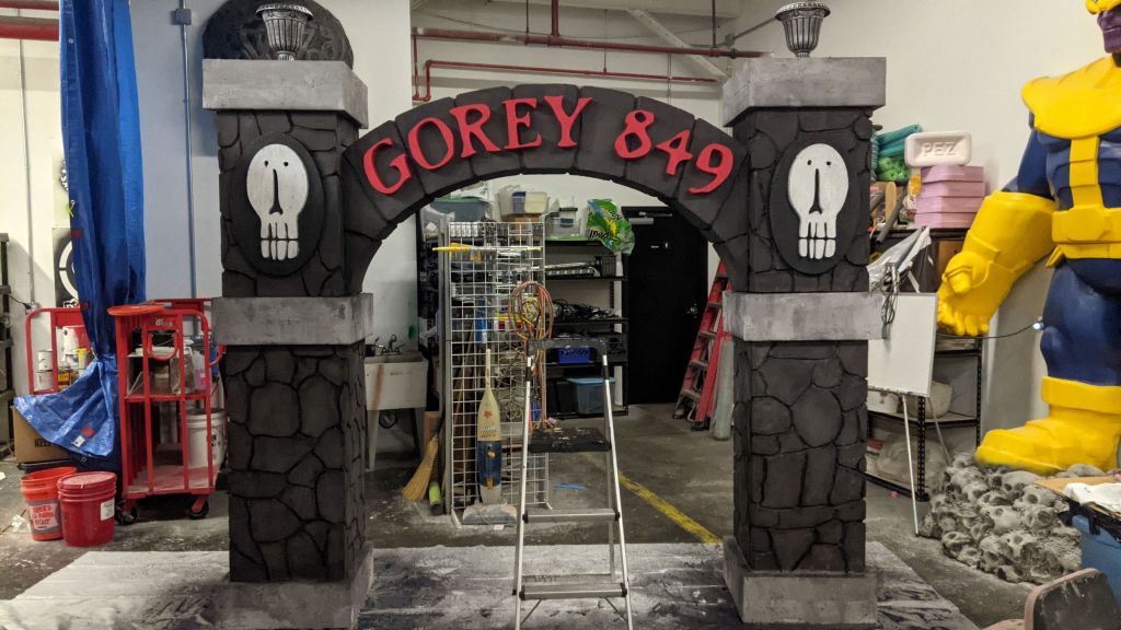 Gorey 849 arch fabricated and painted