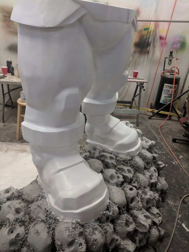 Hard-coating the legs