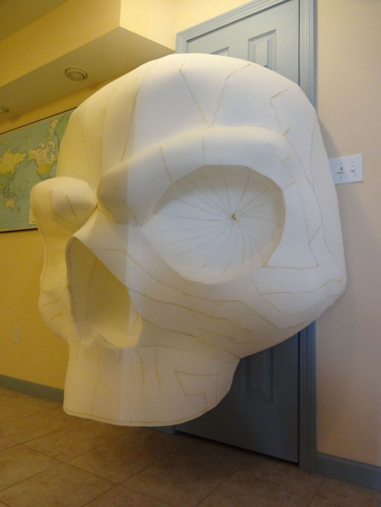 Giant foam skull for the Nickelodeon show Knight Squad