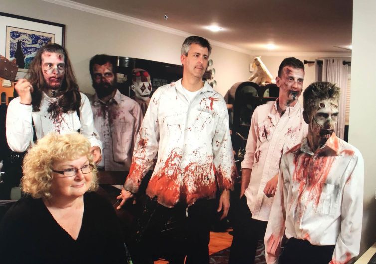 Zombie wedding party