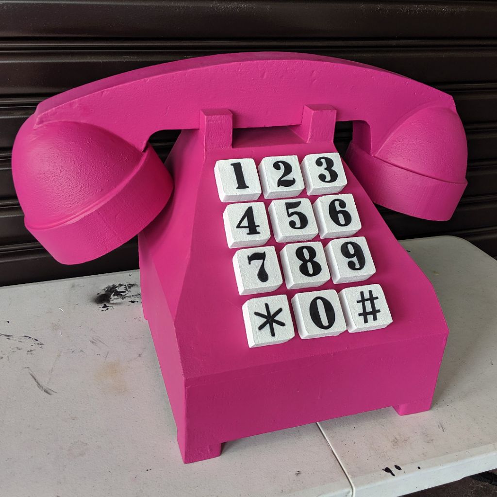 Giant Pink Phone Prop for Sports Phone Solutions