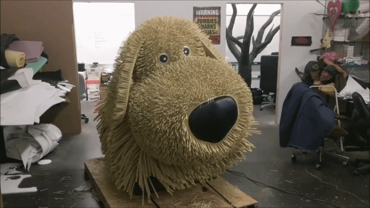 Animatronic movement test GIF