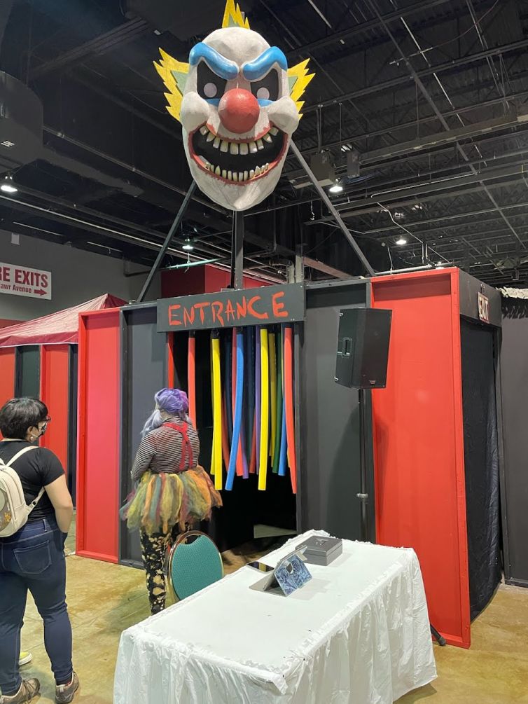 Client's convention clown maze setup