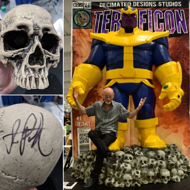 Picture and signature with Jim Starlin, creator of Thanos