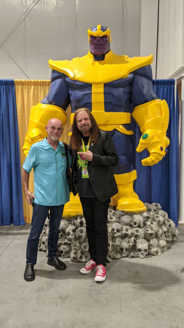 Jim Starlin and Guy Gilchrist with Thanos