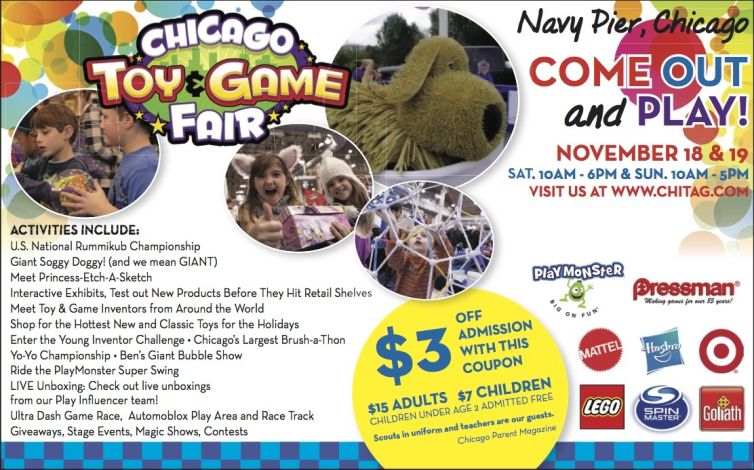 Chicago Toy & Game Fair promo