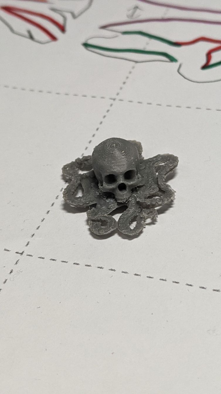 Octo-skull 3D print for custom engagement ring box